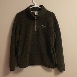 Pink 3/4 zip up sweater